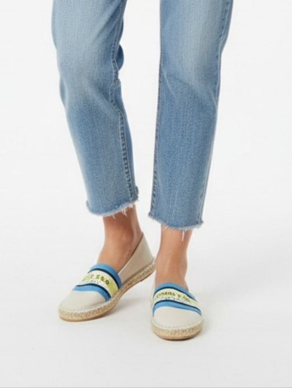 London Fog Slip On Canvas Flats